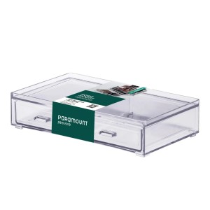Caixa Organizadora Elegance com 2 Gavetas 21,5 x 12,5 x 5,0 CM Transparente