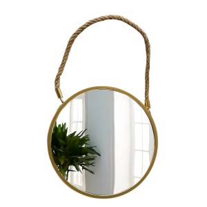 Espelho Redondo Decorativo Suspenso  30  cm Casambiente