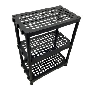 Estante Modular Organizadora Preta 3 Andares Versátil