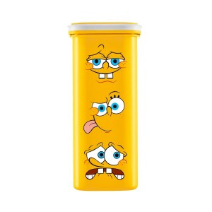 Pote Organizador Quadrado Amarelo do Bob Esponja 1 Litro