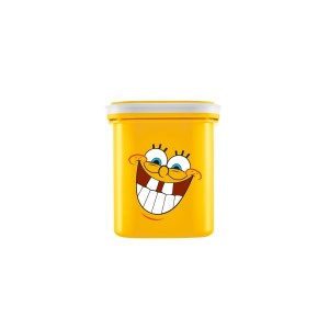 Pote Organizador Quadrado Amarelo do Bob Esponja 500ml