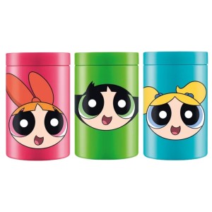 Kit 3 Pote Organizador 1,5L Meninas Superpoderosas