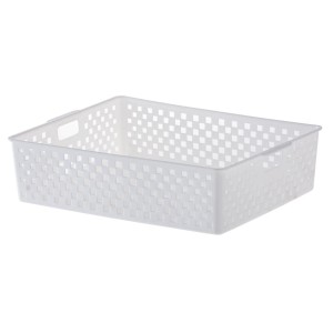 Cesto Organizador Quadratta Branco 24x34x9cm da Paramount