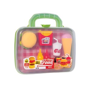 Brinquedo Maleta Happy Food Com Comidinhas Refri E Suco