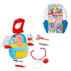 Brinquedo Mochila Dr. Joy Veterinário Com Pet E Instrumentos