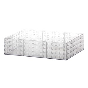 Organizador Quadratta Empilhável Transparente da Paramount