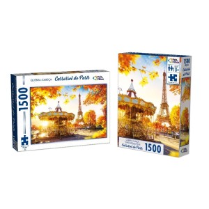 Quebra-Cabeças Carrossel De Paris 1500 Peças Pais & Filhos
