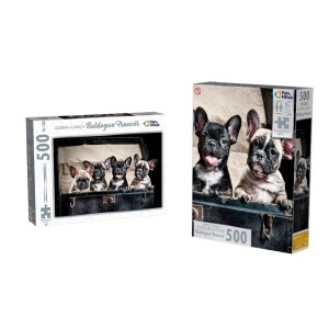 Quebra-Cabeças Buldogue Francês 500 Peças Pais & Filhos
