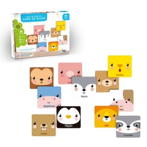 Jogo Da Memória Cara De Bicho 40 Peças Pais & Filhos
