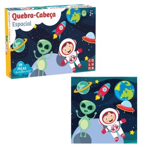 Quebra-Cabeças Infantil Espacial 9 Peças Pais & Filhos