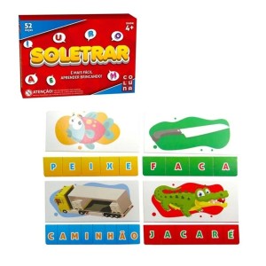 Jogo Infantil Soletrar 52 Peças Pais & Filhos