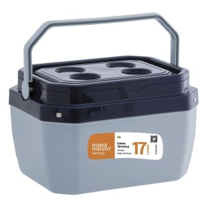 Cooler Caixa Térmica Cinza 17L Paramount