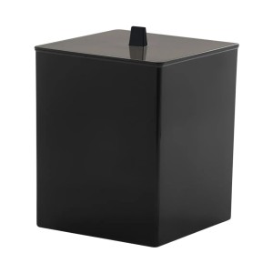 Lixeira Quadrada Preta 25 x 18,5 x 18,2 cm da Paramount