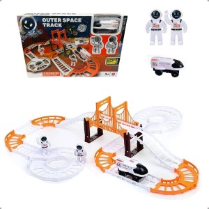 Pista/Trilho de Dinossauro Carrinho espacial e 2 astronautas