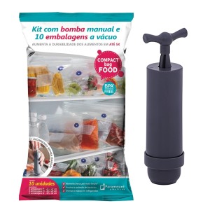 Kit com 10 Compact Food + Bomba Manual