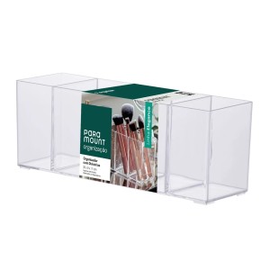 Organizador Multiuso com 5 Divisórias 11x30x11cm transparente